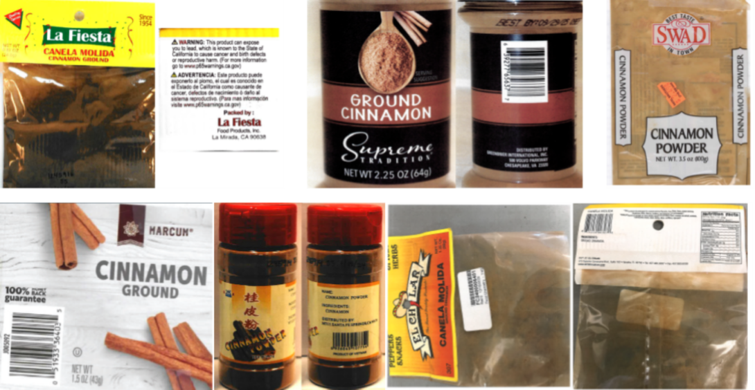 Cinnamon Products found to be containing lead