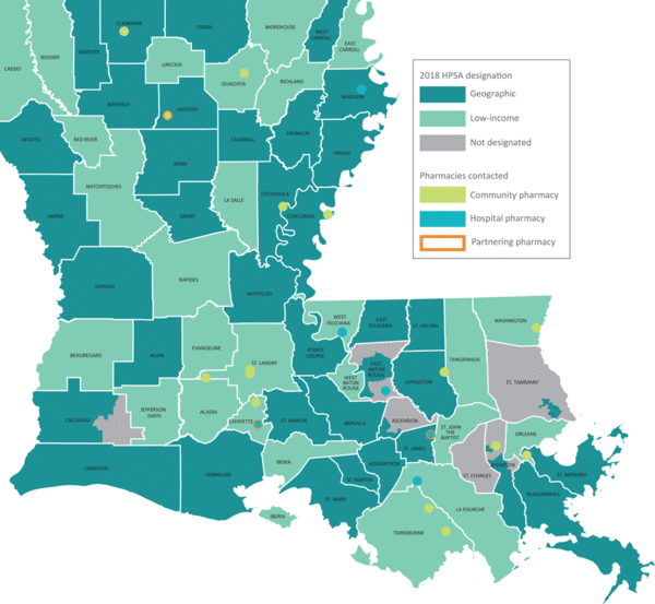 Louisiana Uses Map to Support Call for Improved Medication Adherence Through Greater Pharmacy-Provider Collaboration